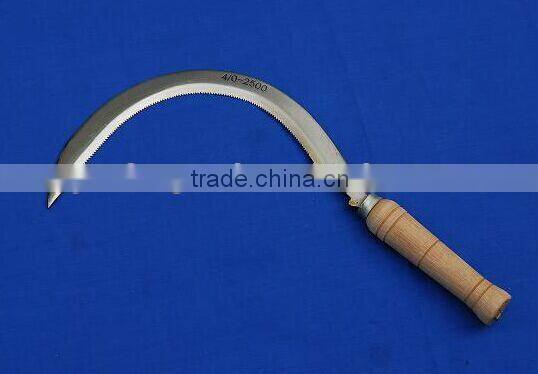 Sickle S34/ Garden and agriculture harvest steel spanish hand grass farming sickle