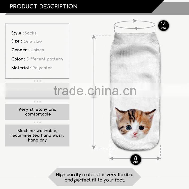 factory high quality digital full print new design custom socks wholesale