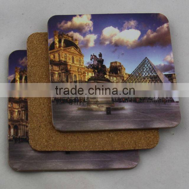 2016 new products promotional MDF blank sublimation wood beer coasters