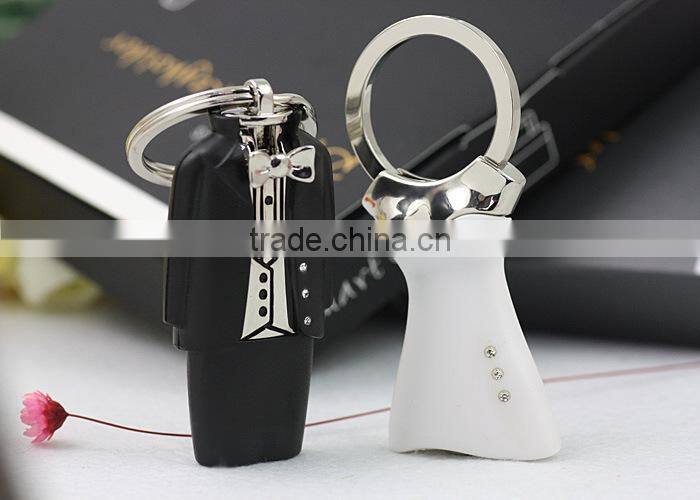 Wedding GiFT Evening Dress Key Chains with gift box