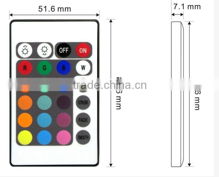 Infrared 24 key high power controller DC5V 12V 24V is optional