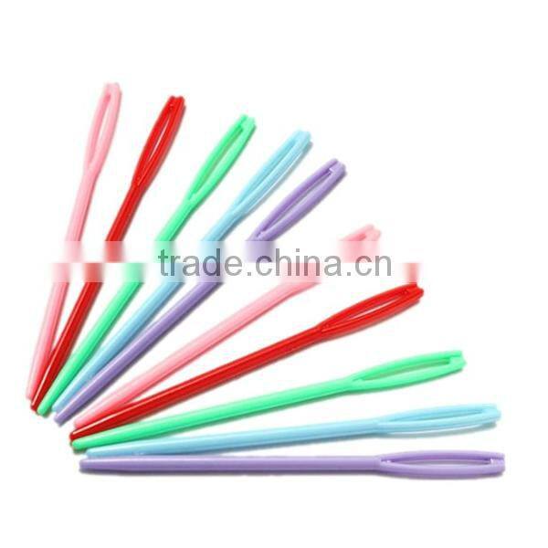Colorful Plastic Hand Sewing And Knitting 7cm/9cm Needle For Kids/For Houseware