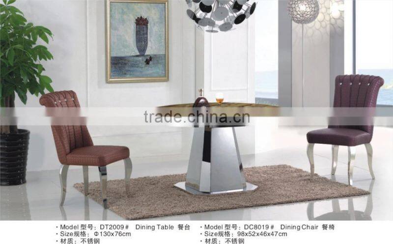 round kitchen marble table