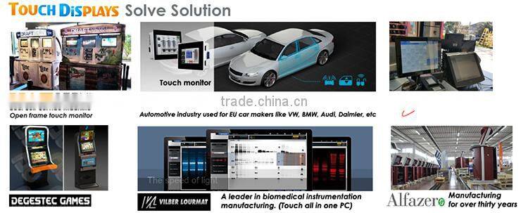 Stock 15 inch projected capacitive touch lcd display