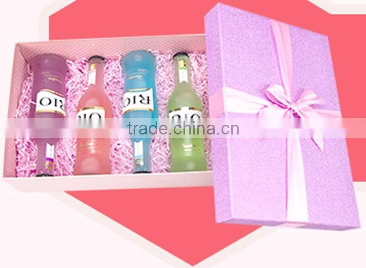 Wholesale high quality custom printed colored handmade cardboard gift box