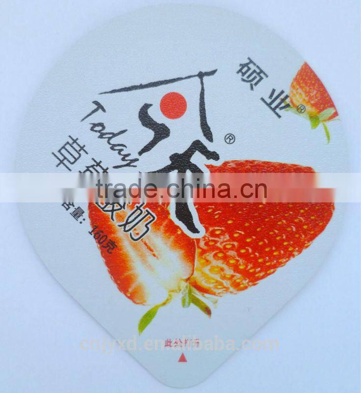 heat sealing aluminium lid for yogurt