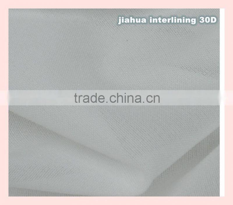 100%Polyester 30D Double Dot Interlining&Lining For garment