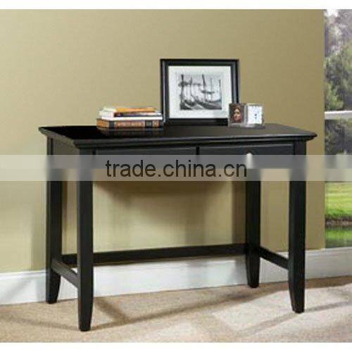 Home style black office slim computer working desk