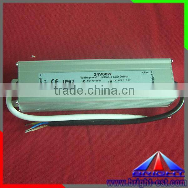 IP67 Waterproof LED power supply, 85-265AV DC12/24V led driver for led light