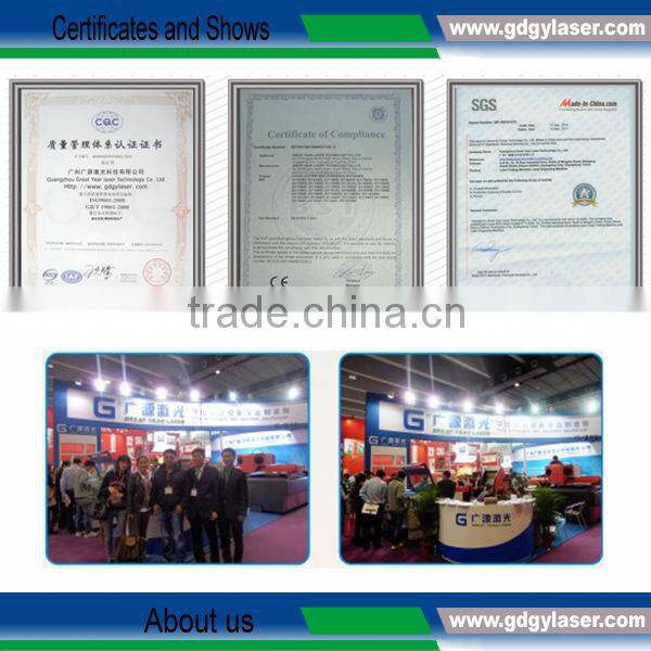 Multifunctional Laser cutting and engraving machine GY-9060E for acrylic,rubber,plastic,plexiglass,organic glass,fabric,cloths