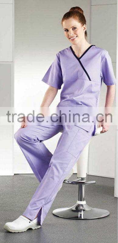 Fashion Scrubs for women/Medical Crossover Scrub Top