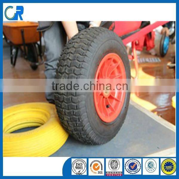 China Pneumatic tires 16 inch Trolley rubber wheel