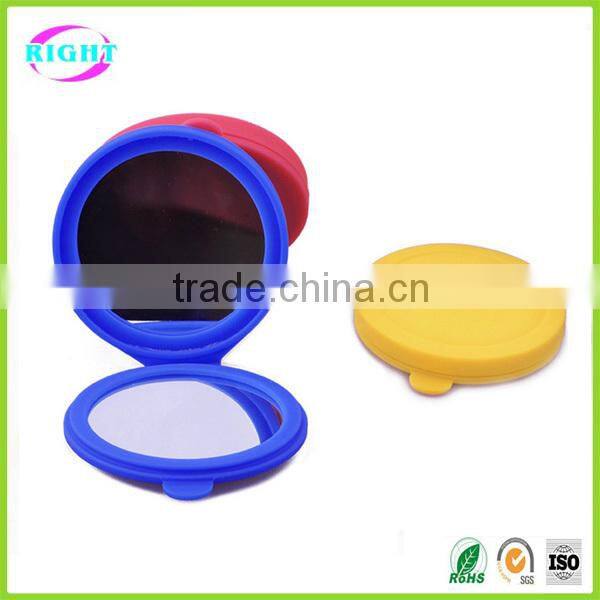Promotion silicone small hand mirror
