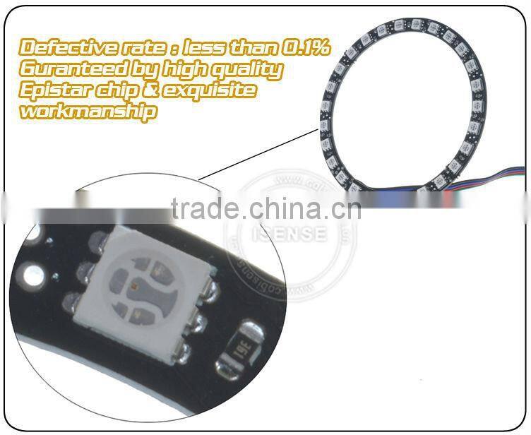 Epistar chips 5050 smd White PCB 40mm full circle toyota angel eyes headlight