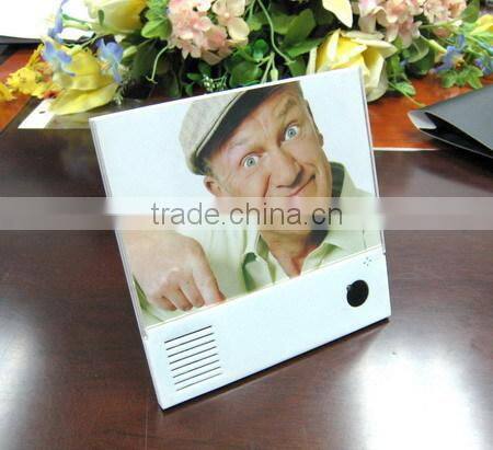 Voice recording funia photo/ picture frames with voice recorder for Christmas greetings