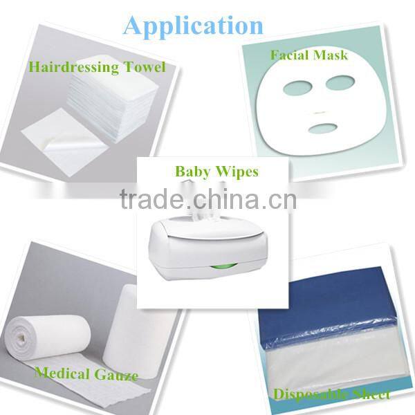 white mesh viscose polyester non-woven roll for moist toilet wipes