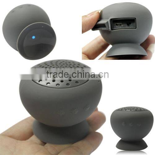 A2 Suction Cup Mini Mushroom Bluetooth Wireless Speaker Amplifier for iPhone iPad