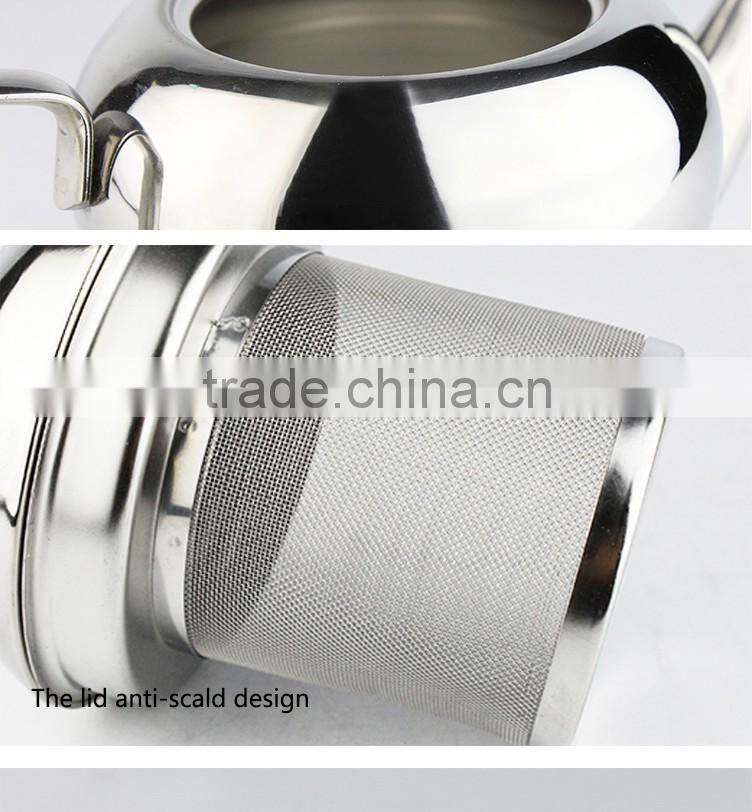Premium internal expanding drum design perfect for pouring tea stainless steel coffee kettle/tea kettle creative handle design f