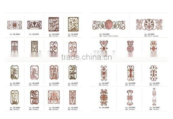 High quality Aluminum adorned accessories for outside gates GL-E002