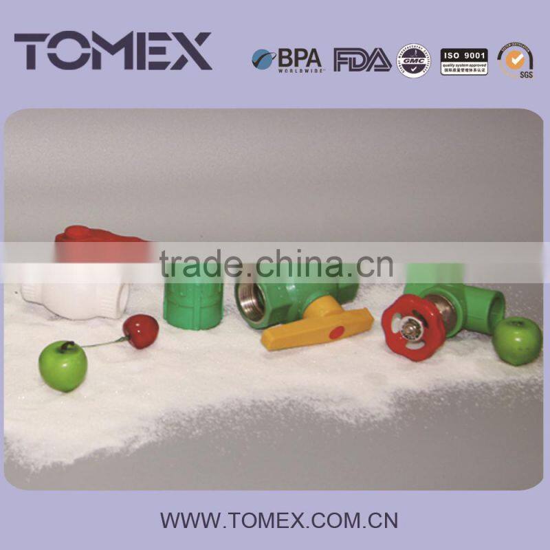 2016 PP-R Material Green connection plastic factory water supply ppr pipe and fitting price