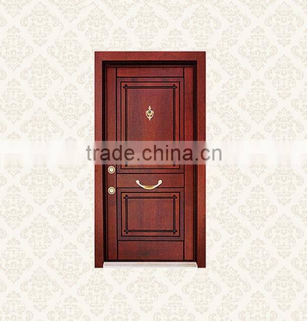 Turkey style Steel Wood Armored door with CE certificate(CF-MT1003)