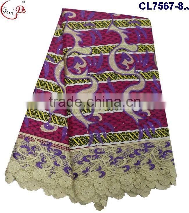 CL7567 fancy lace pattern embroidery lovery fashion design popular series high quality wax stone lace on purchasing promotion