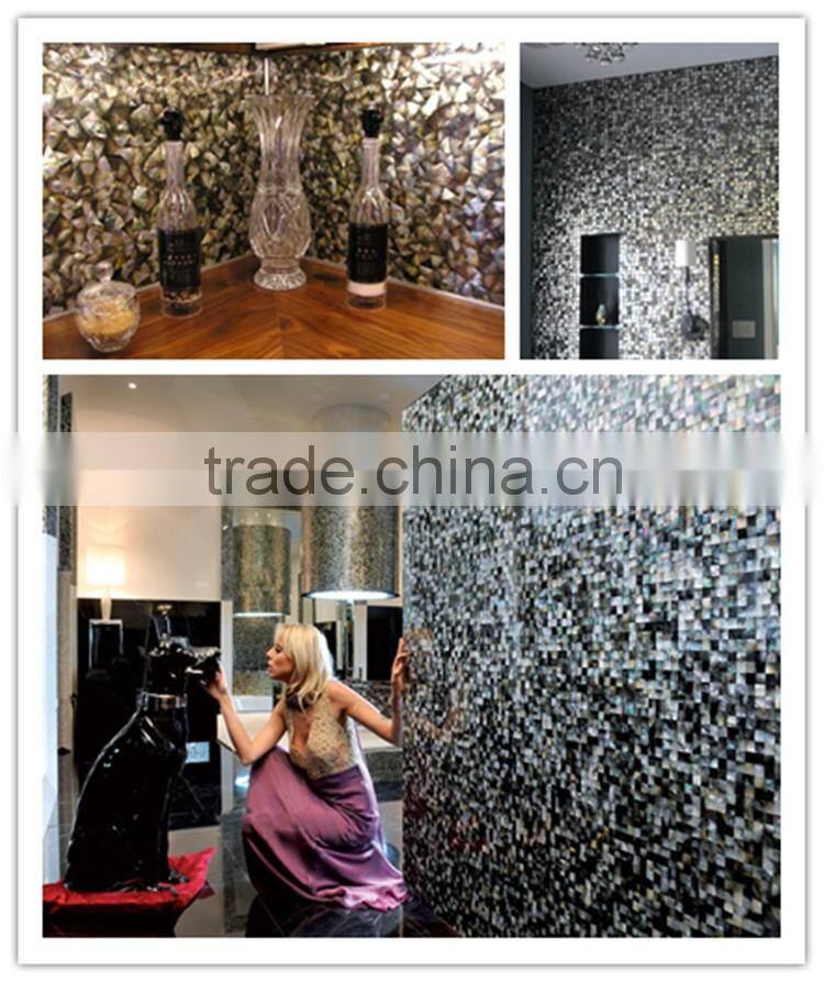 beauty natural black mother of pearl seashell mosaic table top