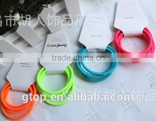 Wholesale rubber elastic hair circle cheap good quality R-0001