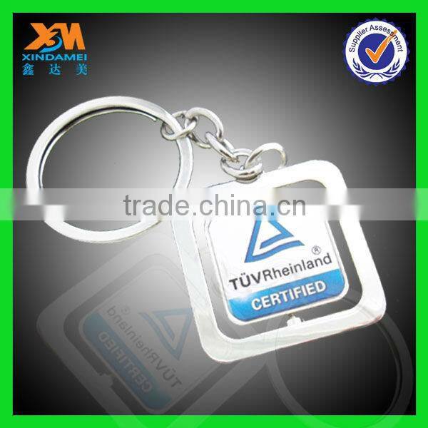 antique double side engraved metal keychain