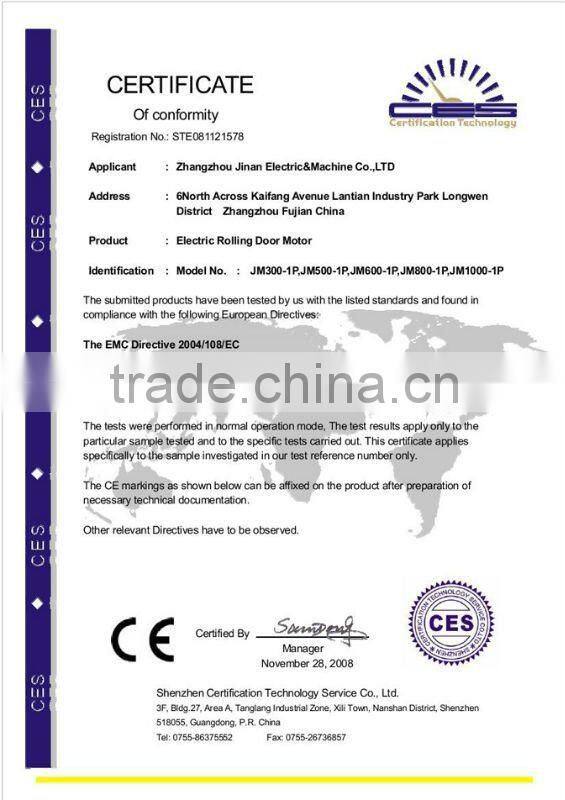 DC 24V electric Garage door opener (500kg)