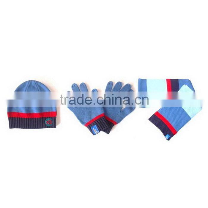 FASHION LOGO KNITTED SCARVES AND HAT SET/KNITTED WINTER SETS/KNITTED SCARF AND HAT WITH TOP BALL /POMPOM HAT/CABL DESIGN HAT