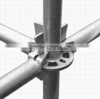 Q345 Q235 Galvanized Steel Multidirectional Rosette Layher Ringlock Scaffolding