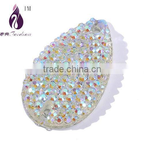 White AB Rhinestone ,10*18mm Rhinestone Sewing ,Starry Sewing Beads