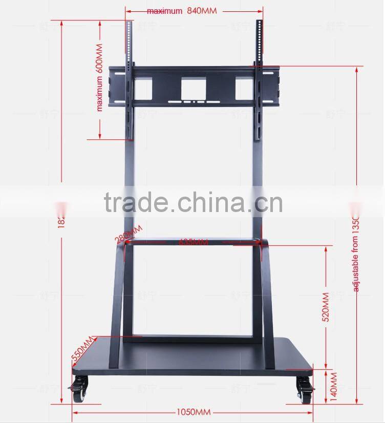 Height Adjustable and Movable Metal TV Stands with wheels