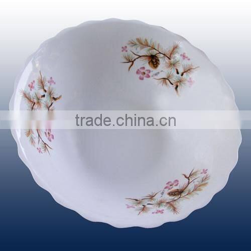 New Product colorful porcelain salad bowl/ceramic soup bowl