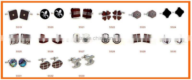 Fashion jewelry wholesale wood cufflinks for men