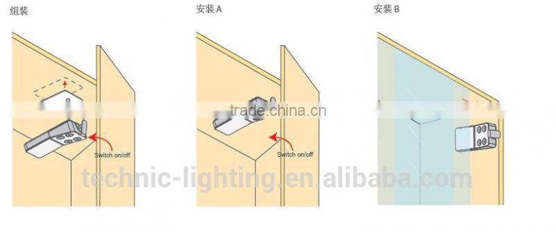 led cabinet light with door switch