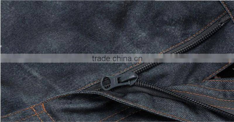 Custom Fake Denim Fabric Snowboard Pants with Snowlocker