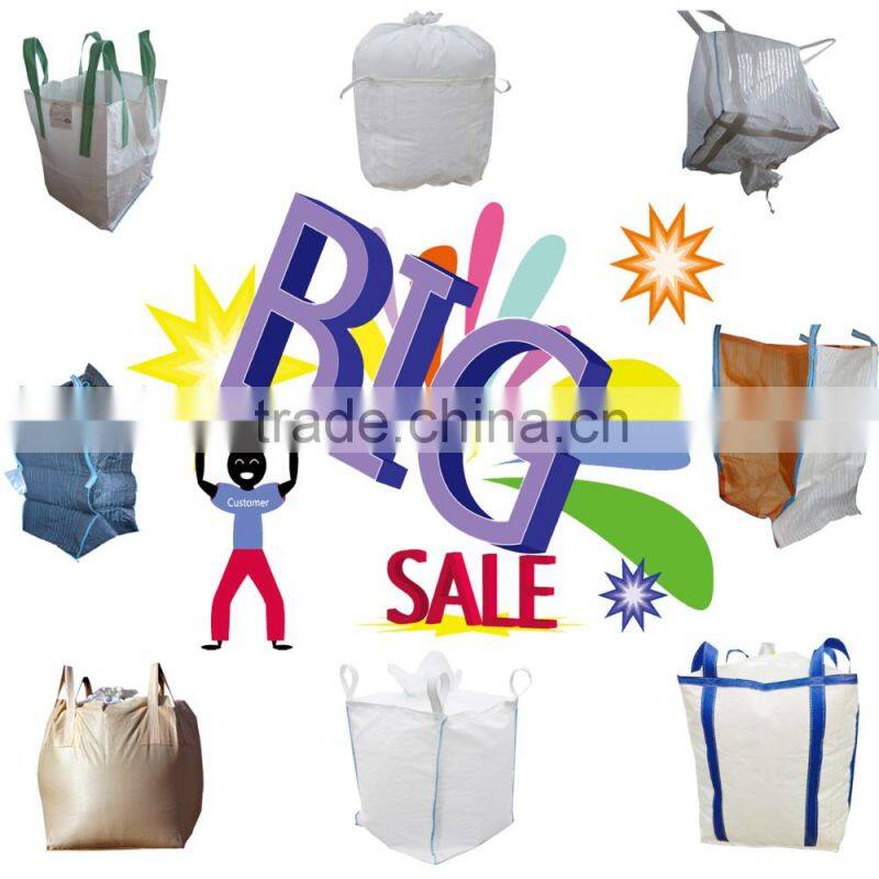 1 ton packaging PP jumbo bag super sacks ton bags with UV treat