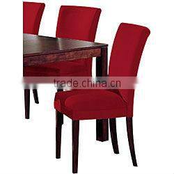 Red Fabric Wood Dining chairs HS-DC460