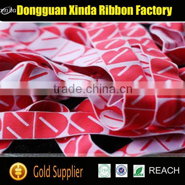 Ribbon Tape Silicone Custom Printed Jacquard Elastic Band