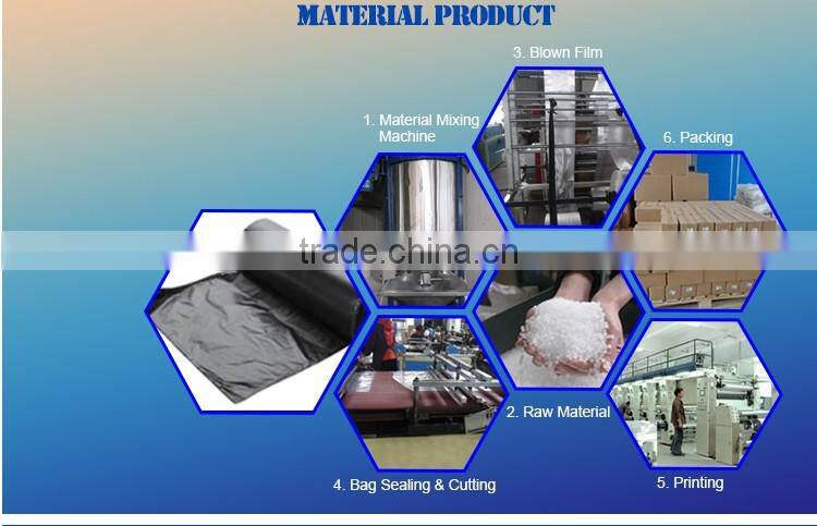 100% Biodegradable plastic garbage bag on roll factory direct sale packaging bags