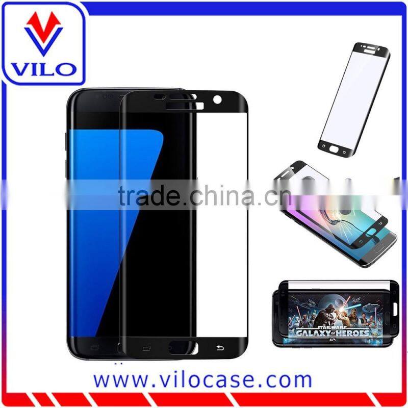 Full Screen Coverage For Samsung Galaxy S7 Edge Screen Protector, Bubble Free For Samsung Galaxy S7 Edge Tempered Glass