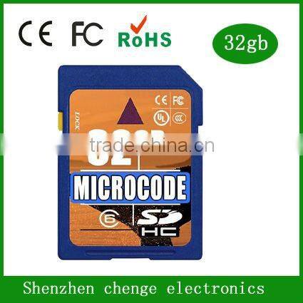 2GB class10 sd memory card for high definition electronics products