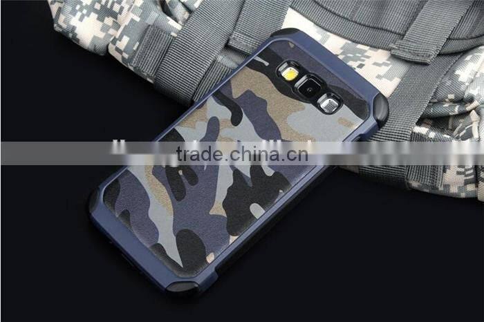 2 in 1 Army Camo Camouflage Armor Hybrid case For Galaxy E7 E5 A7100