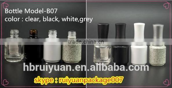 hot sale 13ml clear empty glass nail polish vial