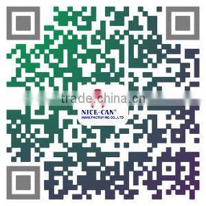 Exquisite round tea tin can with special lid