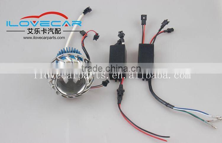 12V helical led angel eye led projector lens for 2 inch mask/cover motorbike car body kit retrofit