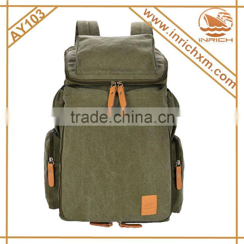 Wholesale Vintage Canvas Hiking Backpack,Rucksack