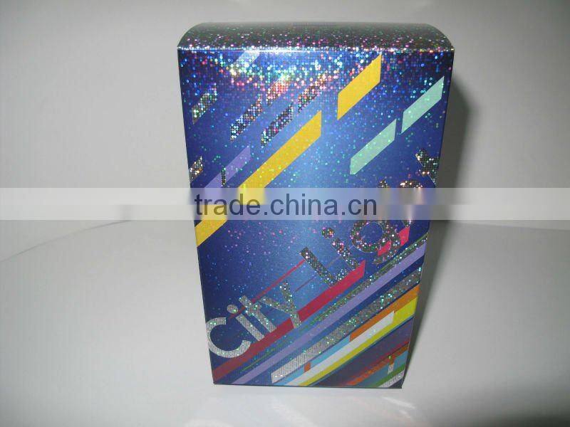 PET/OPP hologram laminated paper packaging box